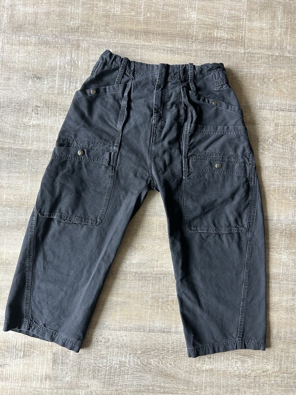 Free People The Only One Carpenter Pants Womens M Black Barrel Utility